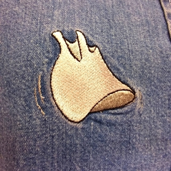 Warner Bros. Vintage Chambray Button Front Shirt - Picture 5 of 11